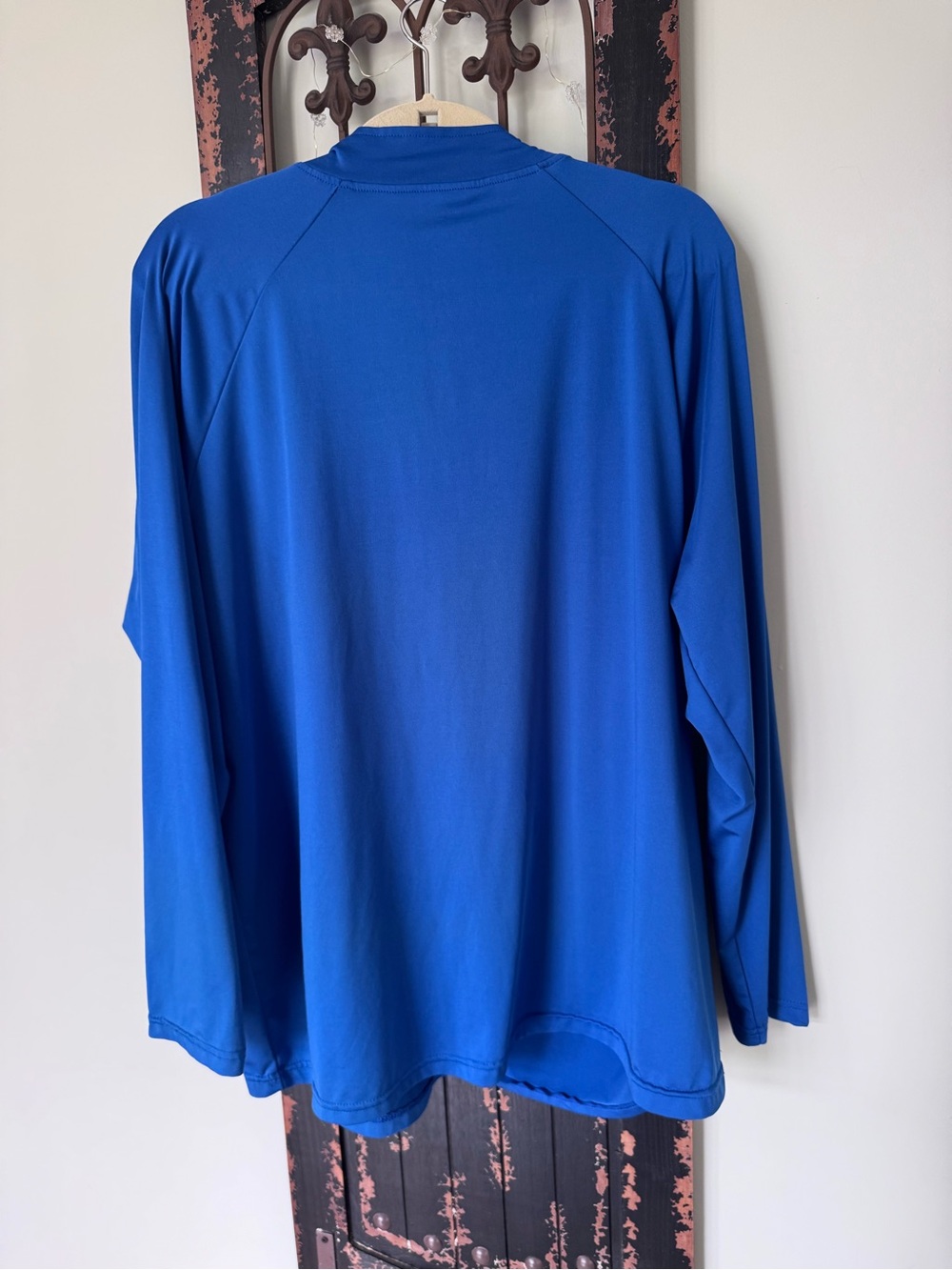 Essentials Women's Royal Blue Quarter-Zip Pullover - Picture 2 of 4